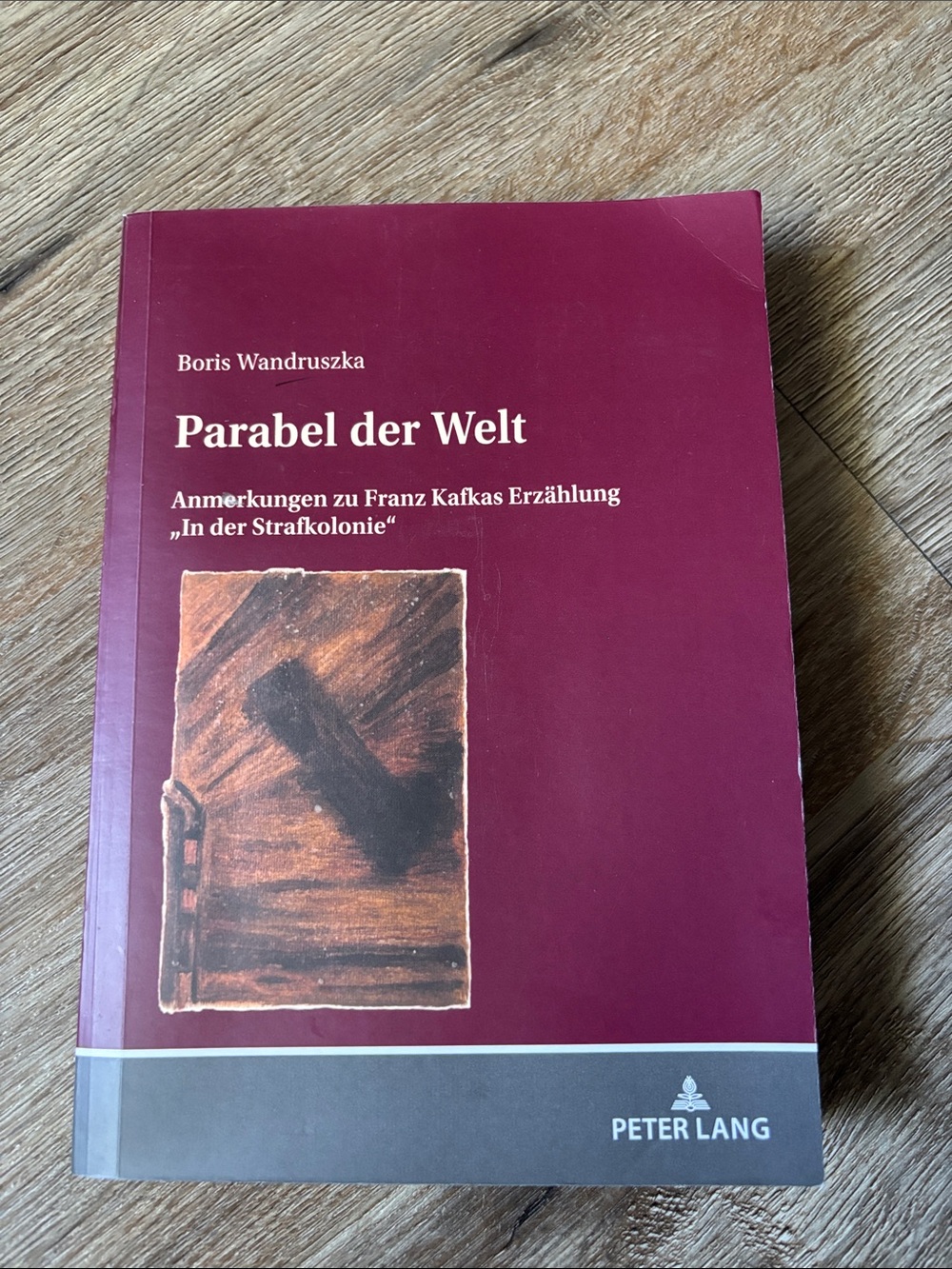 Parabel der Welt Book - Maroon Cover